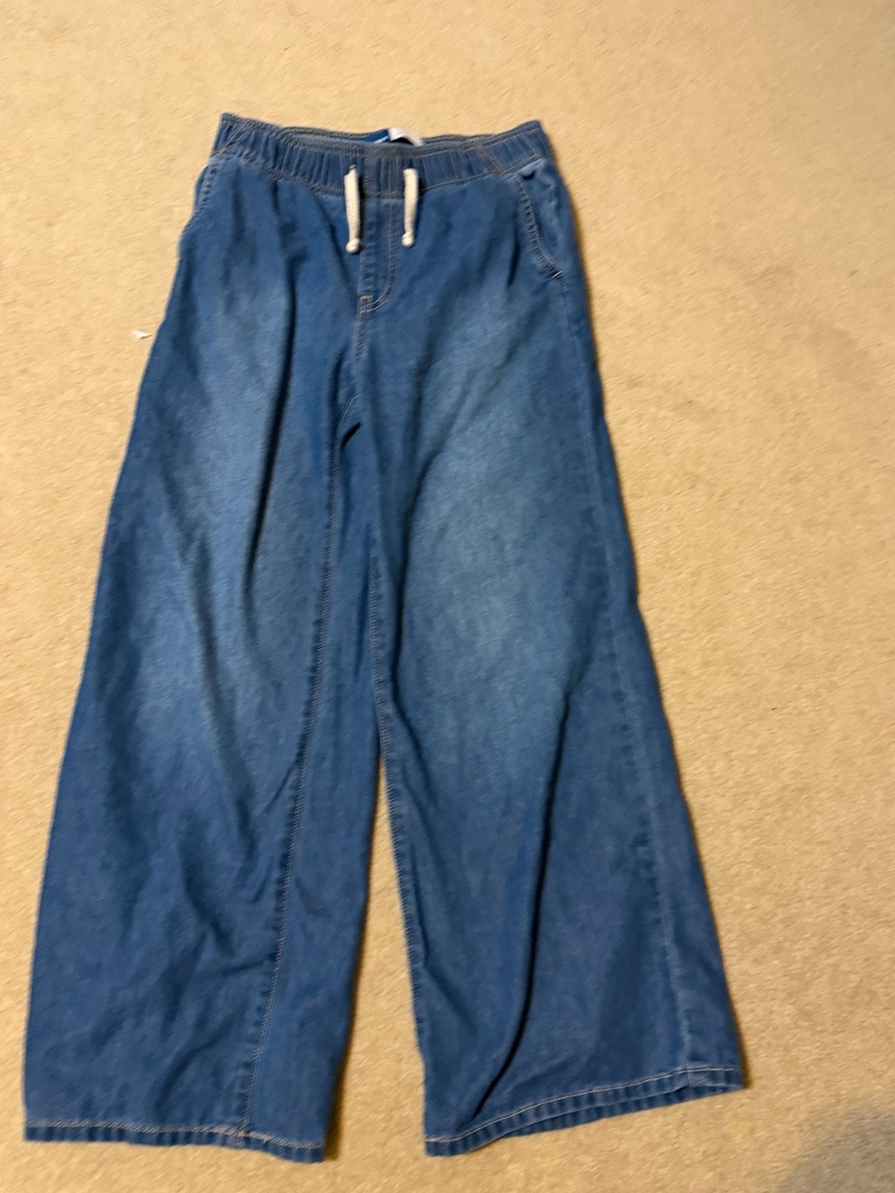 Old Navy Kids Wide-Leg Denim Pants - Blue